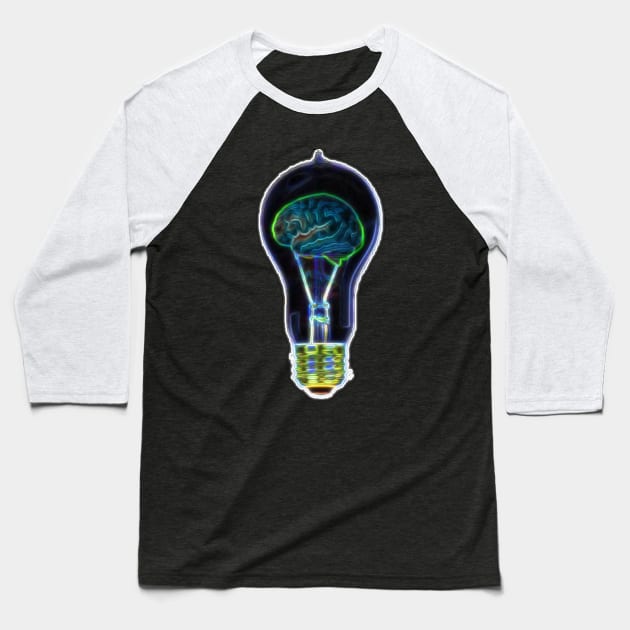 BrainPower 2 Baseball T-Shirt by Nitrowolf